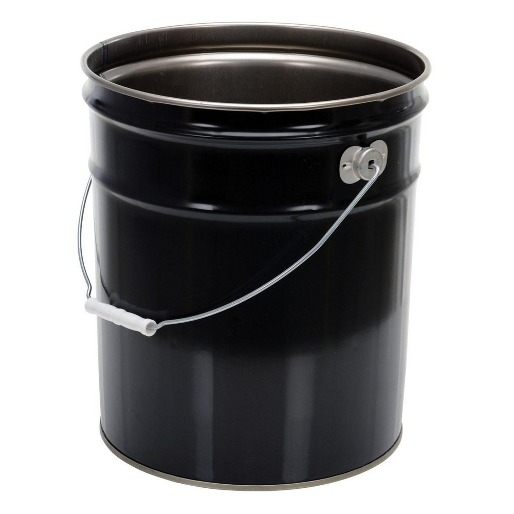 Toter Trash Can: 20 gal, Round, Black - RND20-B0200