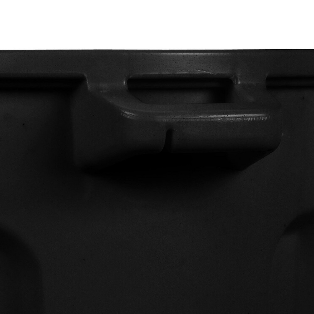 Toter Trash Can: 20 gal, Round, Black - RND20-B0200