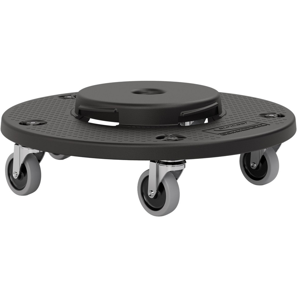Toter Trash Can: 20 gal, Round, Black - RND20-B0200