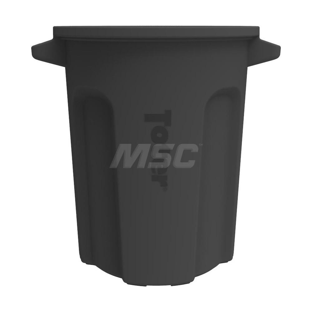 Toter Trash Can: 20 gal, Round, Black - RND20-B0200