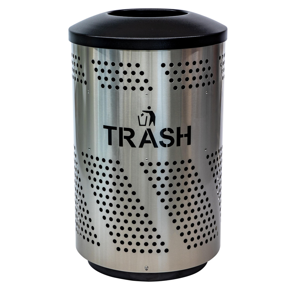 Made in USA Decorative Indoor Waste Receptacle: 7 gal, Rectangle - U450-7