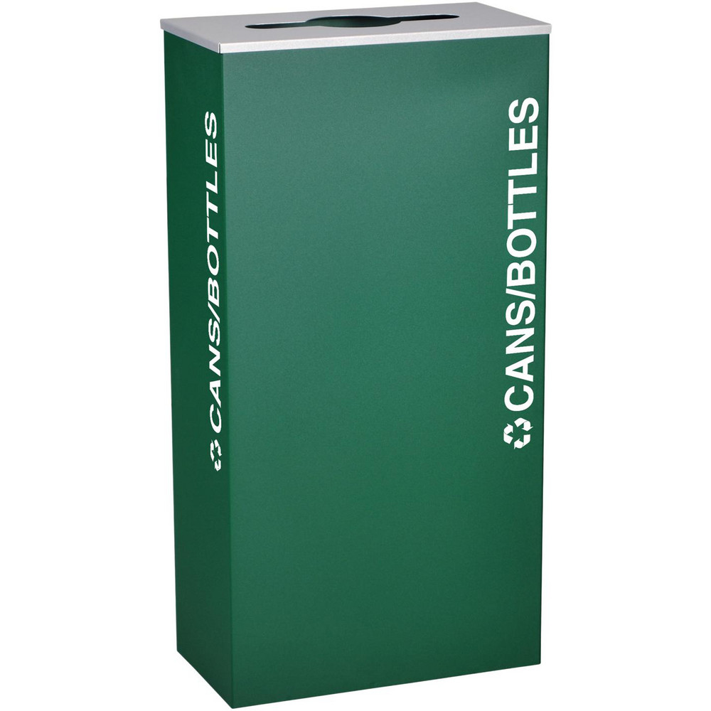 Made in USA Decorative Indoor Waste Receptacle: 7 gal, Rectangle - U450-7