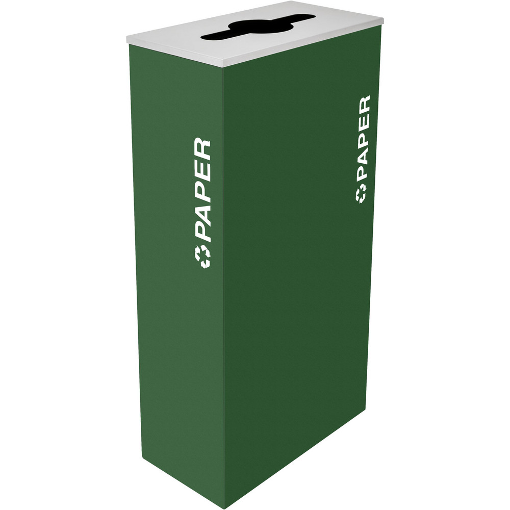 Made in USA Decorative Indoor Waste Receptacle: 7 gal, Rectangle - U450-7