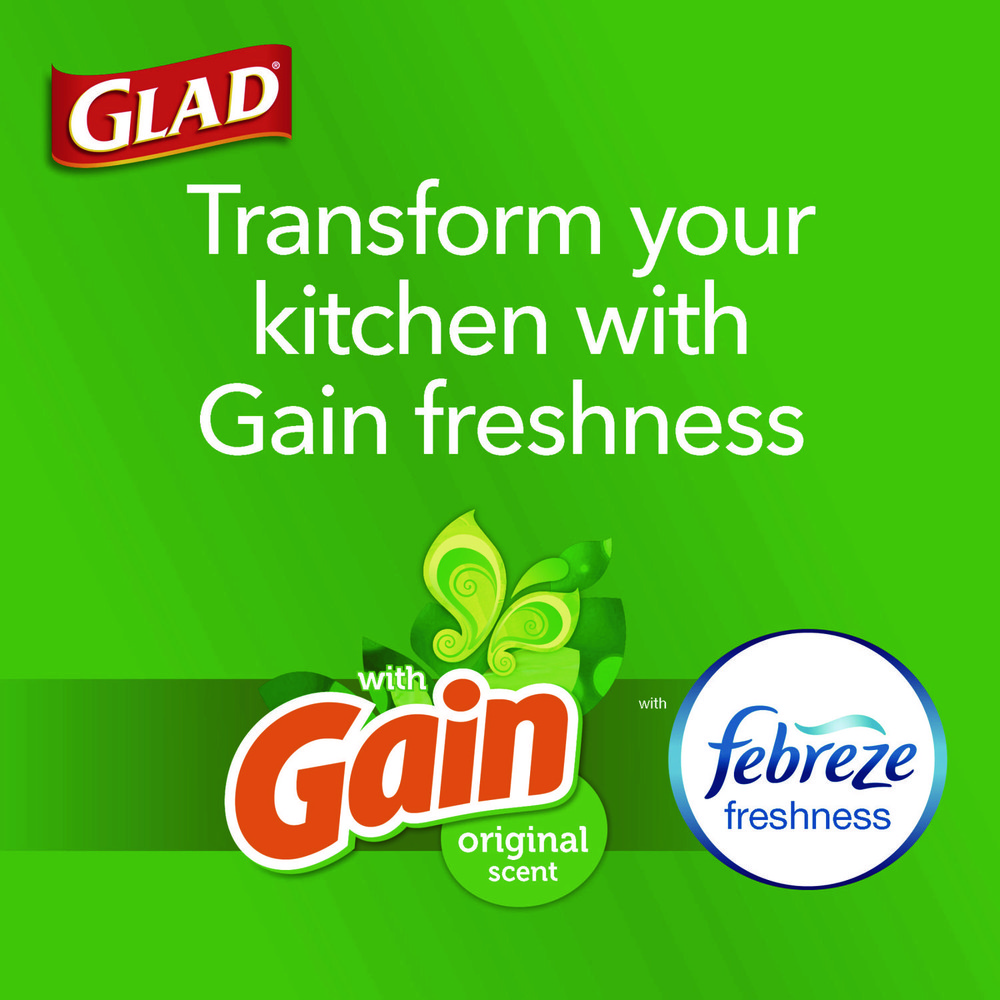 Glad Glad® ForceFlex Drawstring Trash Bags: 13 gal, 0.95 mil, Pack of 80 - CLO78900BX