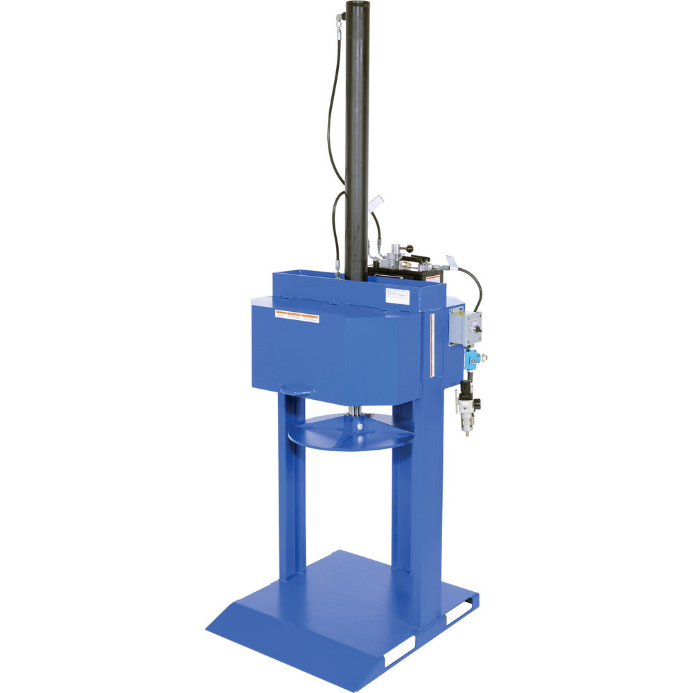 Vestil Trash Compactors & Crushers: Drum Crusher, 38000 lb, Drums Up to 55 Galllons - HDC-905-HC/230V