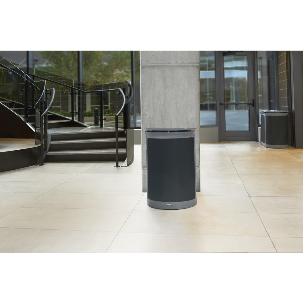 Rubbermaid Trash Cans & Recycling Containers: Product Type: Trash Can; Container Capacity: 11.5 gal; Container Shape: Half-Round - 2172846