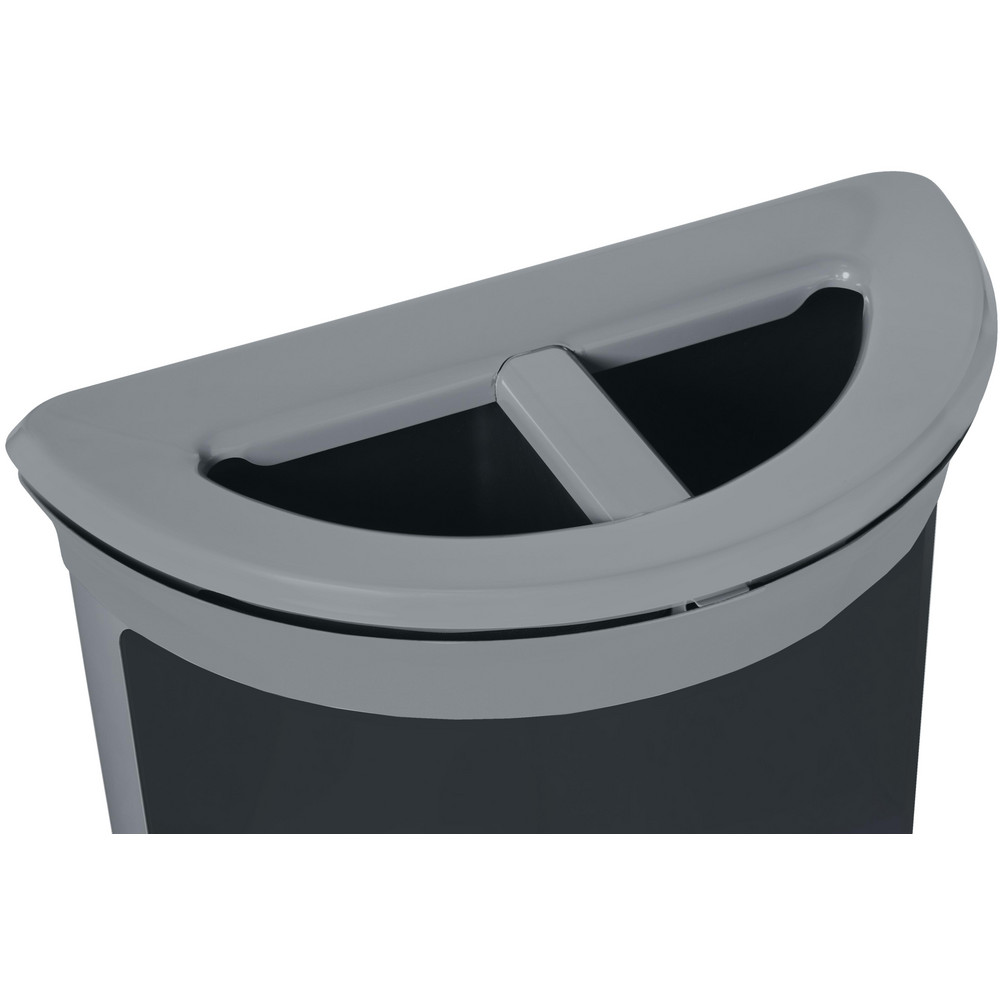 Rubbermaid Trash Cans & Recycling Containers: Product Type: Trash Can; Container Capacity: 11.5 gal; Container Shape: Half-Round - 2172846