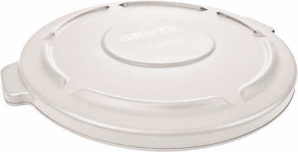 Rubbermaid Trash Can & Recycling Container Lid: Round, For 32 gal Trash Can - FG263100RED