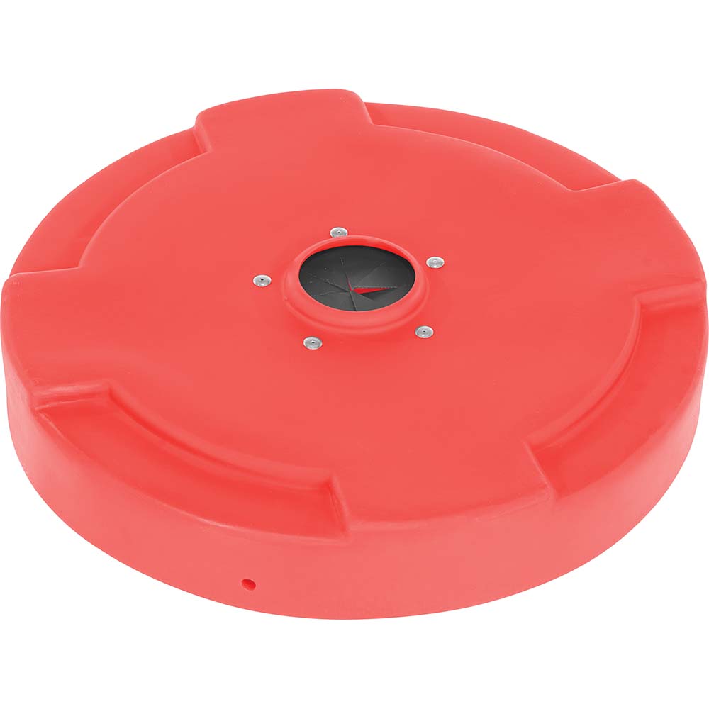 Vestil Trash Can & Recycling Container Lid: Round, For 3.5, 5 & 6 gal Trash Can - DC-P-55-CAN-UF-BK