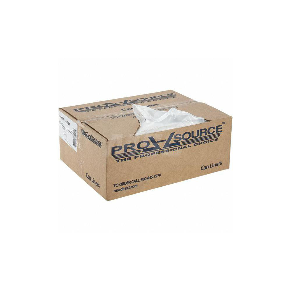 PRO-SOURCE Pack of (250) 24 Gal Capacity, Clear, Linear Low-Denstiy Polyethylene (LLDPE), Hazardous Waste Bags - PSST183040C