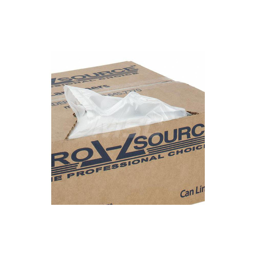 PRO-SOURCE Pack of (250) 24 Gal Capacity, Clear, Linear Low-Denstiy Polyethylene (LLDPE), Hazardous Waste Bags - PSST183040C