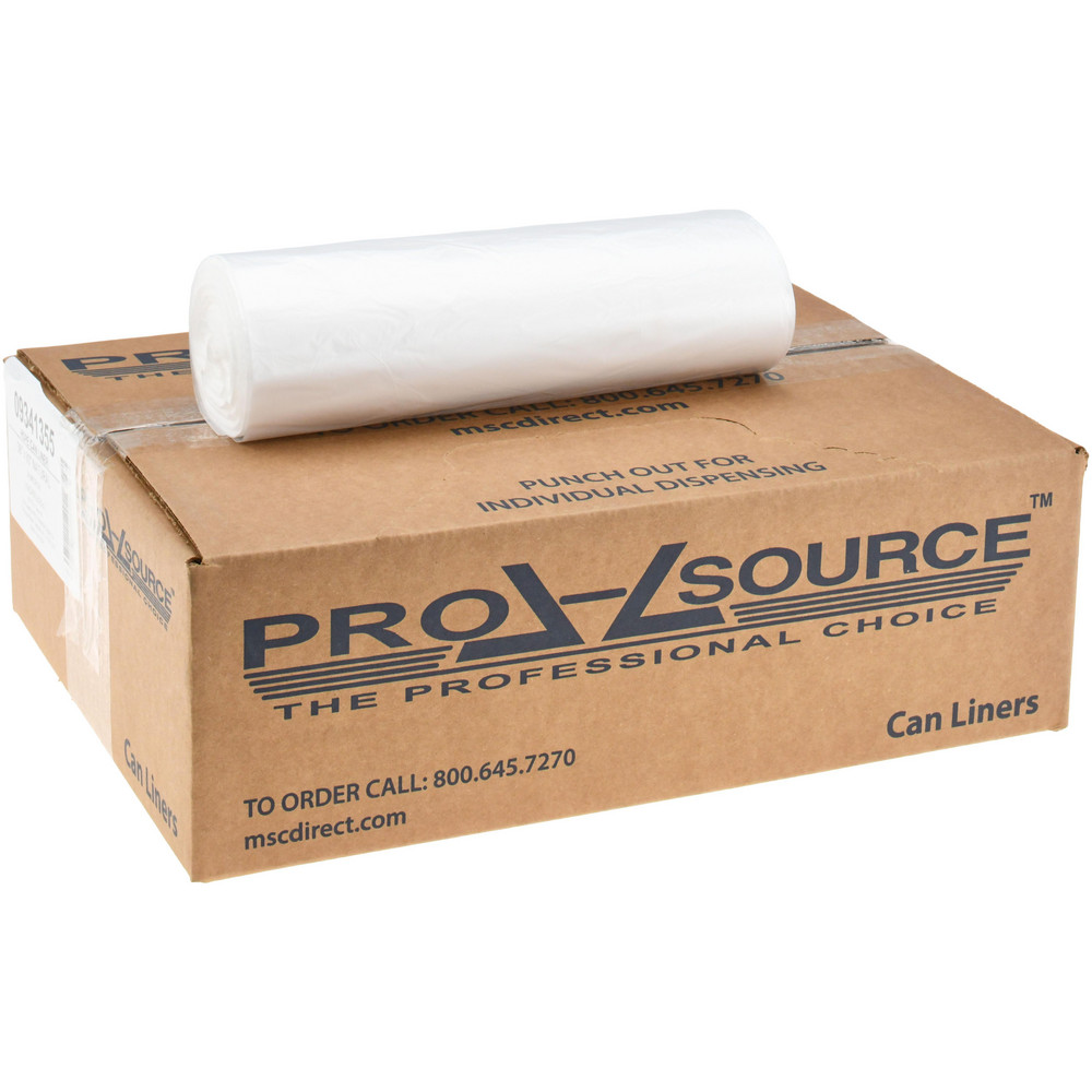 PRO-SOURCE Medium Duty Trash Bags: 60 gal, 0.8 mil, Pack of 100 - PSRC6141HP