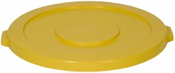 Rubbermaid Round Lid for Use with 32 Gal Round Trash Cans - FG263100YELOLD