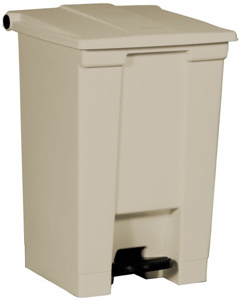 Rubbermaid Defenders Biohazard Steel Trash Can, Step-On, 6.5 Gal, Sky White - FGST12EPLWH