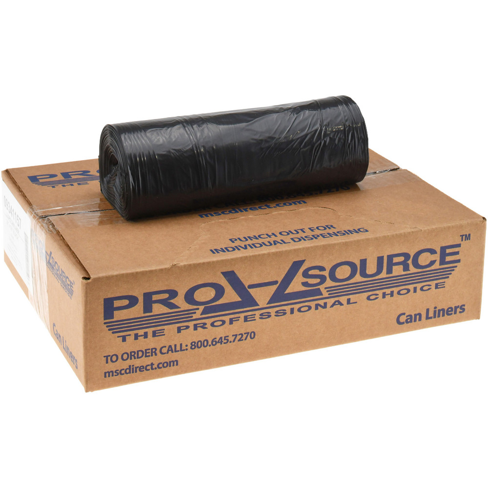 PRO-SOURCE Medium Duty Trash Bags: 60 gal, 0.8 mil, Pack of 100 - PSRB6141HP