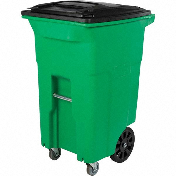 Toter Rollout Trash Can: 64 gal, Rectangle, Green - ACO64-59626