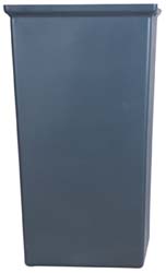 Rubbermaid 24.67 Gal Square Plastic Rigid Trash Can Liner - FG356600GRAY