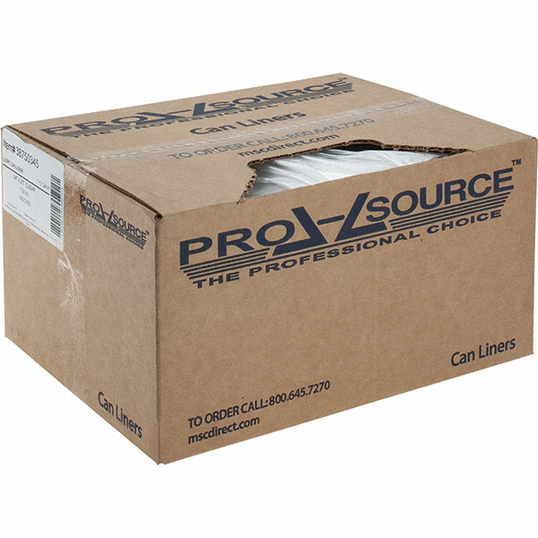 PRO-SOURCE Heavy Duty Trash Bags: 10 gal, 1 mil, Pack of 500 - PSST24231CGB