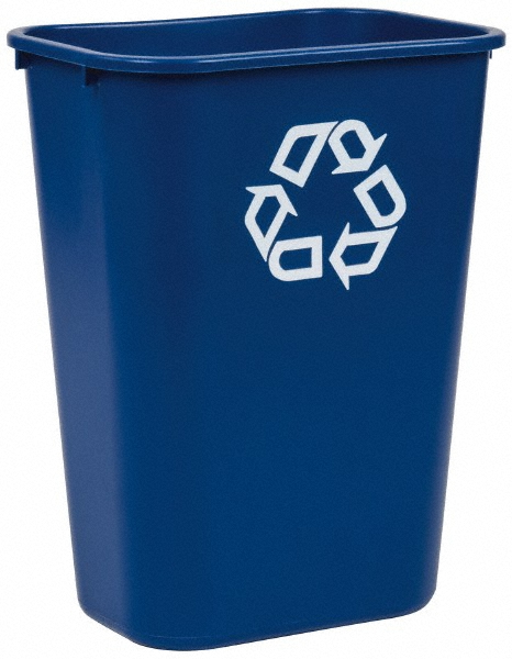 Rubbermaid Recycling Container: 29 gal, Square, Gray - FGDCR24PSM