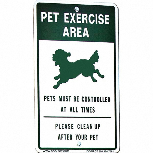 DOGIPOT Pet Waste Station Accessories: Pet Waste Transmits Disease, Please Keep This Area Clean, Leash And Clean Up After Pet, 18 - 1203-BLACK