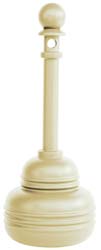 Eagle 2 Gal Galvanized Steel with Polyethylene Tube Cigarette & Cigar Receptacle - 1202