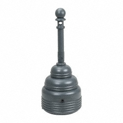 Eagle 2 Gal Galvanized Steel with Polyethylene Tube Cigarette & Cigar Receptacle - 1202
