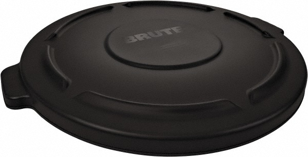 Rubbermaid Trash Can & Recycling Container Lid: Round, For 55 gal Trash Can - 1779738