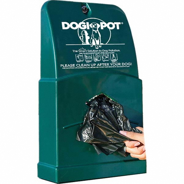 DOGIPOT Pet Waste Stations: Poly, Rectangle, 400 Bags, 50 Liner Bags, 4' - 8' - 1005MCH-2