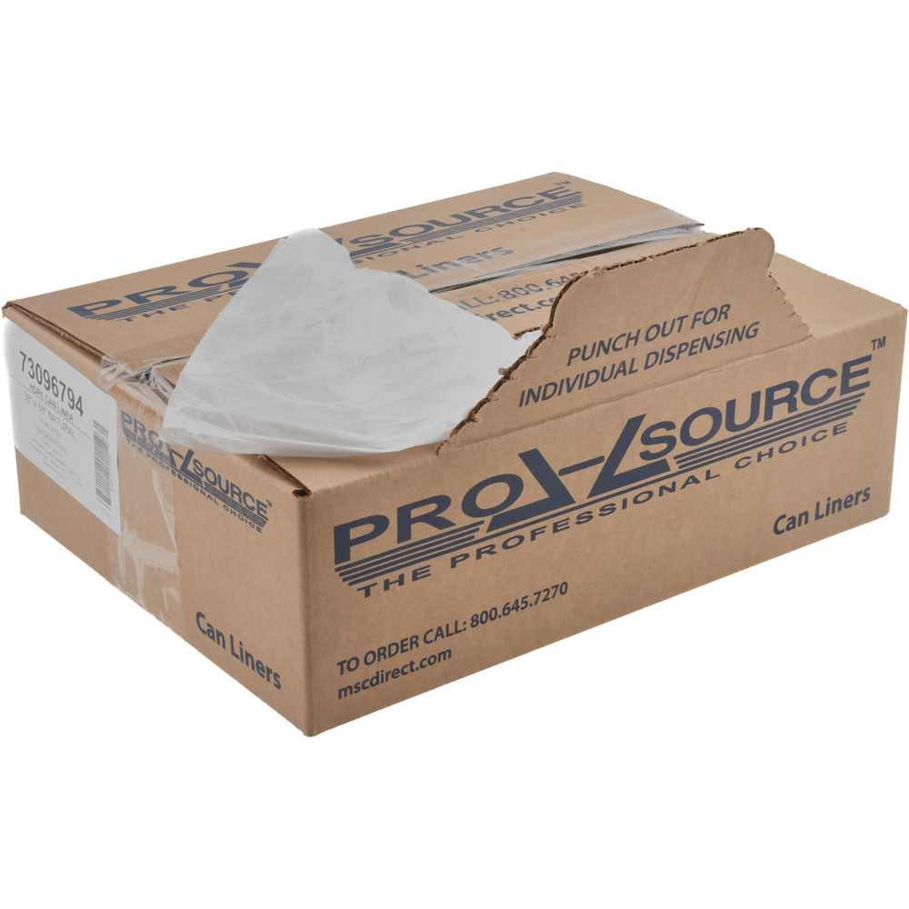 PRO-SOURCE Medium Duty Trash Bags: 60 gal, 0.55 mil, Pack of 200 - PSNR386014N