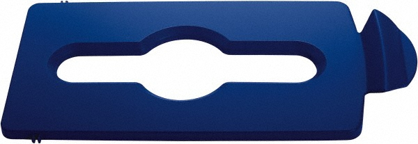 Rubbermaid Trash Can & Recycling Container Lid: Rectangle, For 23 gal Recycle Container - 1788372