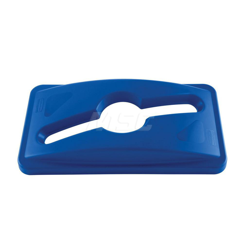 Rubbermaid Trash Can & Recycling Container Lid: Rectangle, For 23 gal Recycle Container - 1788372