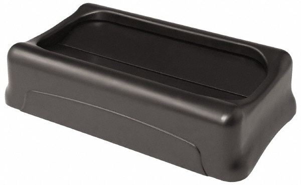 Rubbermaid SLIM JIM Plastic Rectangular Trash/Garbage Can/Bin with Venting Channels, 23 Gal, Brown - 1956187
