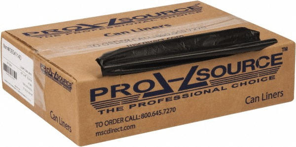 PRO-SOURCE Medium Duty Trash Bags: 33 gal, 0.8 mil, Pack of 250 - PSRB4041