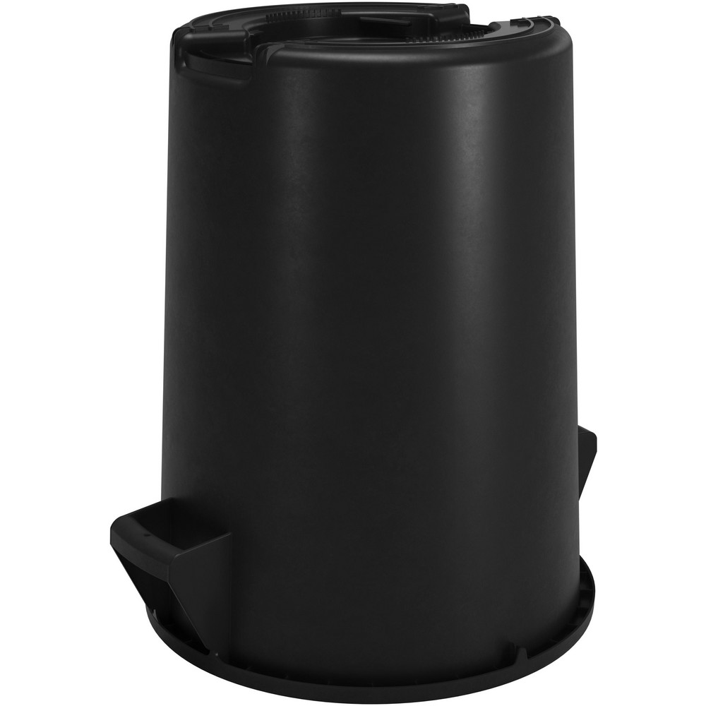 Carlisle Bronco™ 32 gal Round Trash Container, Black - 84103203