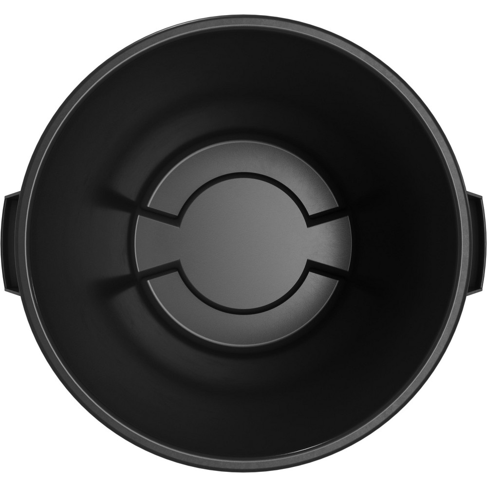 Carlisle Bronco™ 32 gal Round Trash Container, Black - 84103203