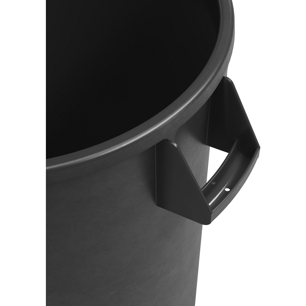 Carlisle Bronco™ 32 gal Round Trash Container, Black - 84103203
