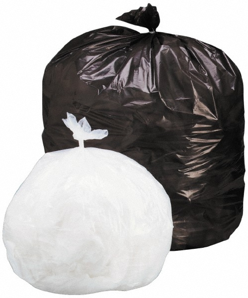 AbilityOne Heavy Duty Trash Bags: 57 gal, 1 mil, Pack of 100 - GPBF-3658-OR