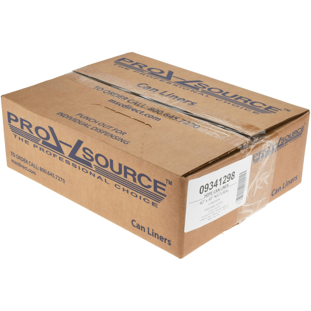 PRO-SOURCE Light Duty Trash Bags: 45 gal, 0.47 mil, Pack of 250 - PSNR404812N