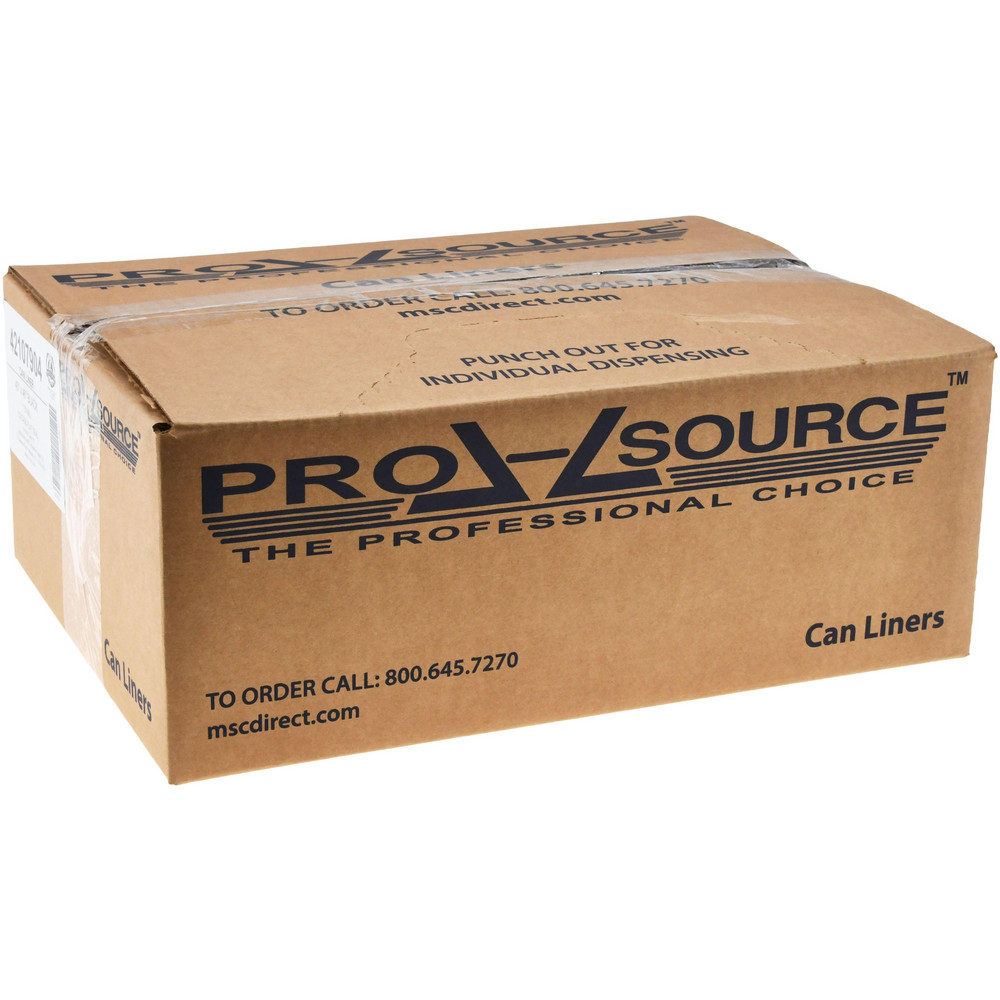 PRO-SOURCE Contractor Trash Bags: 45 gal, 1.5 mil, Pack of 100 - PSRM4651