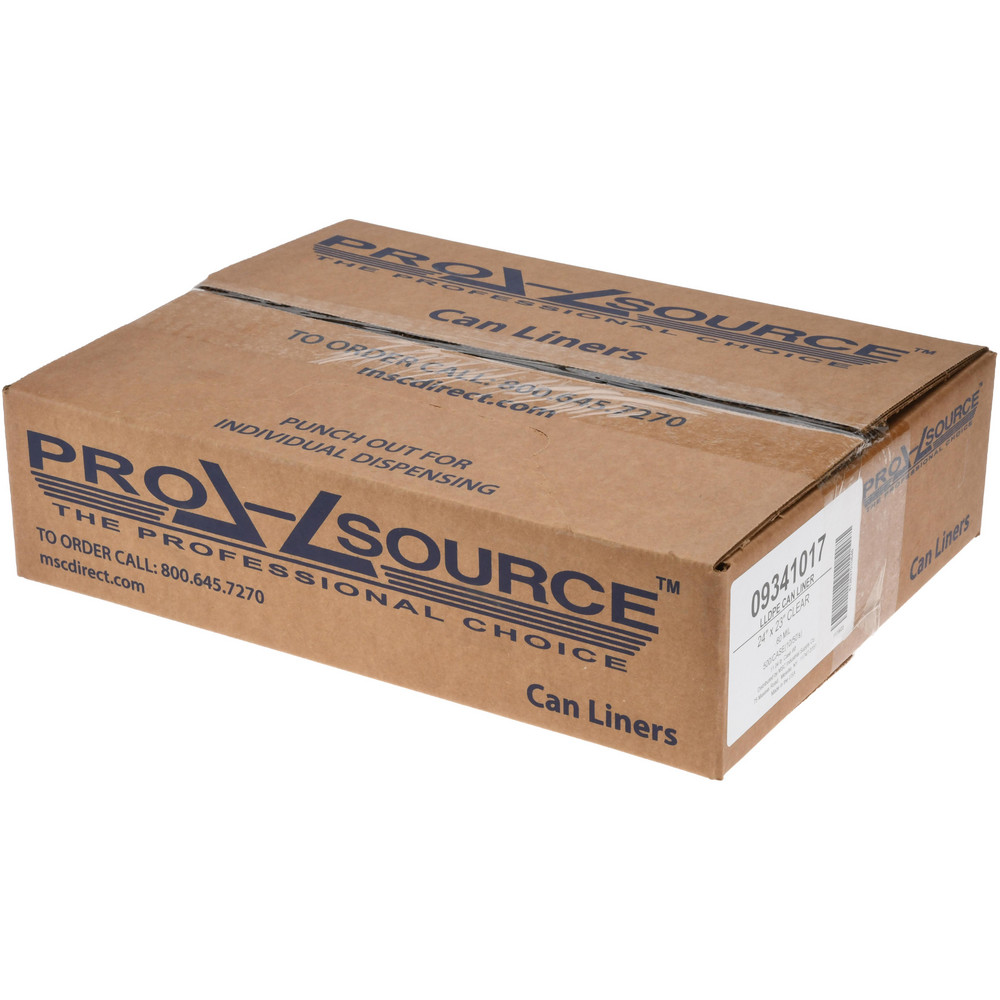 PRO-SOURCE Medium Duty Trash Bags: 10 gal, 0.6 mil, Pack of 500 - PSRC2431