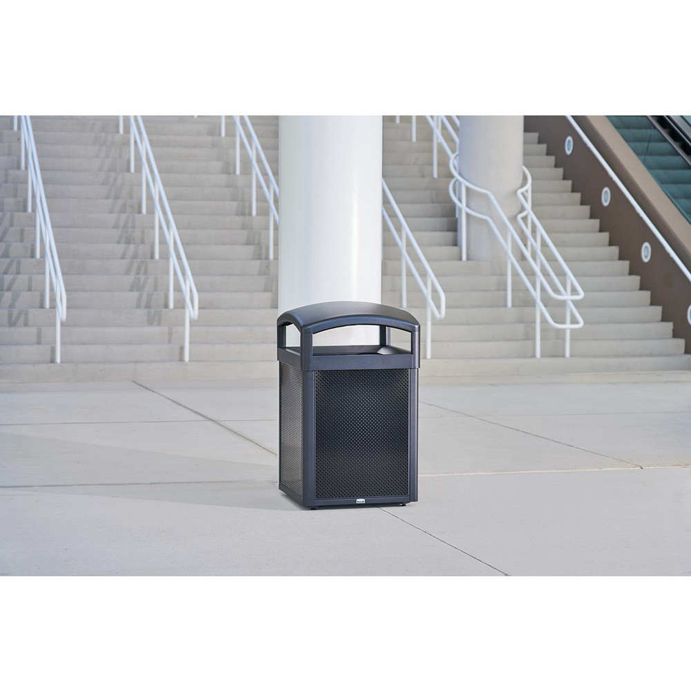 Rubbermaid Tailor Metal Frame, 41 gal, Black, 25.20" × 25.20" × 44.63" - 2182672