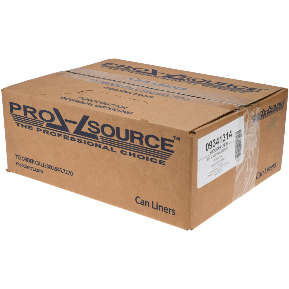 PRO-SOURCE Medium Duty Trash Bags: 45 gal, 0.63 mil, Pack of 250 - PSNR404816N