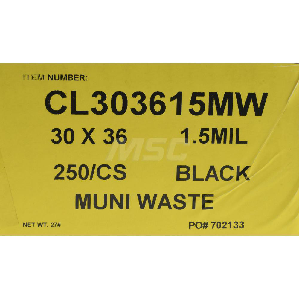 Value Collection Contractor Trash Bags: 30 gal, 1.5 mil, Pack of 250 - C194212