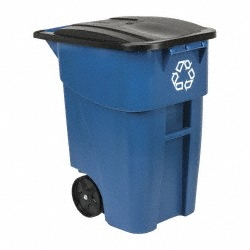 Rubbermaid Trash Cans & Recycling Containers: Product Type: Recycling Container; Type: Recycling Station; Container Capacity: 33 gal; Container Shape: Square - 2171555