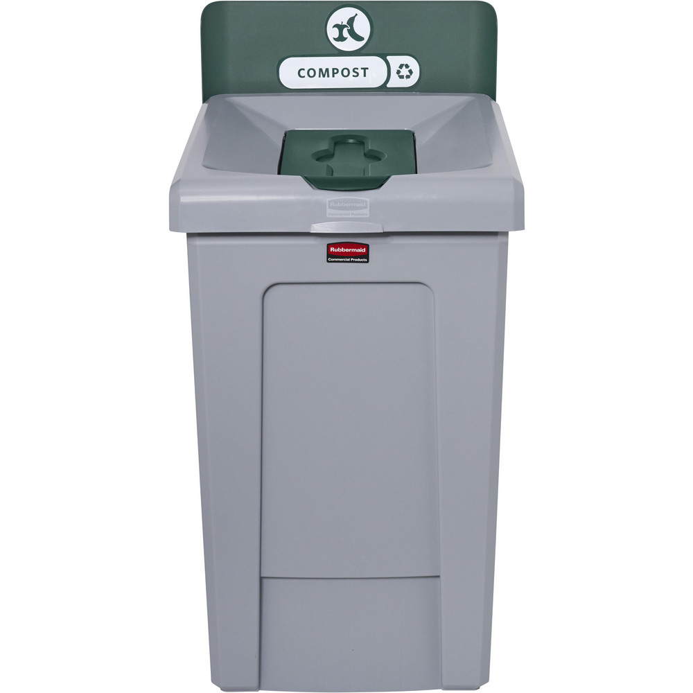 Rubbermaid Trash Cans & Recycling Containers: Product Type: Recycling Container; Type: Recycling Station; Container Capacity: 33 gal; Container Shape: Square - 2171555