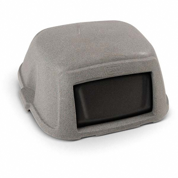 Toter Trash Can & Recycling Container Lid: Square, For 35 gal Trash Can - STL35-00GST