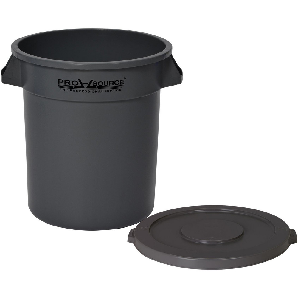 PRO-SOURCE Trash Cans & Recycling Containers: Product Type: Institutional Can; Container Capacity: 10 gal; Container Shape: Round - 66506015/66506064