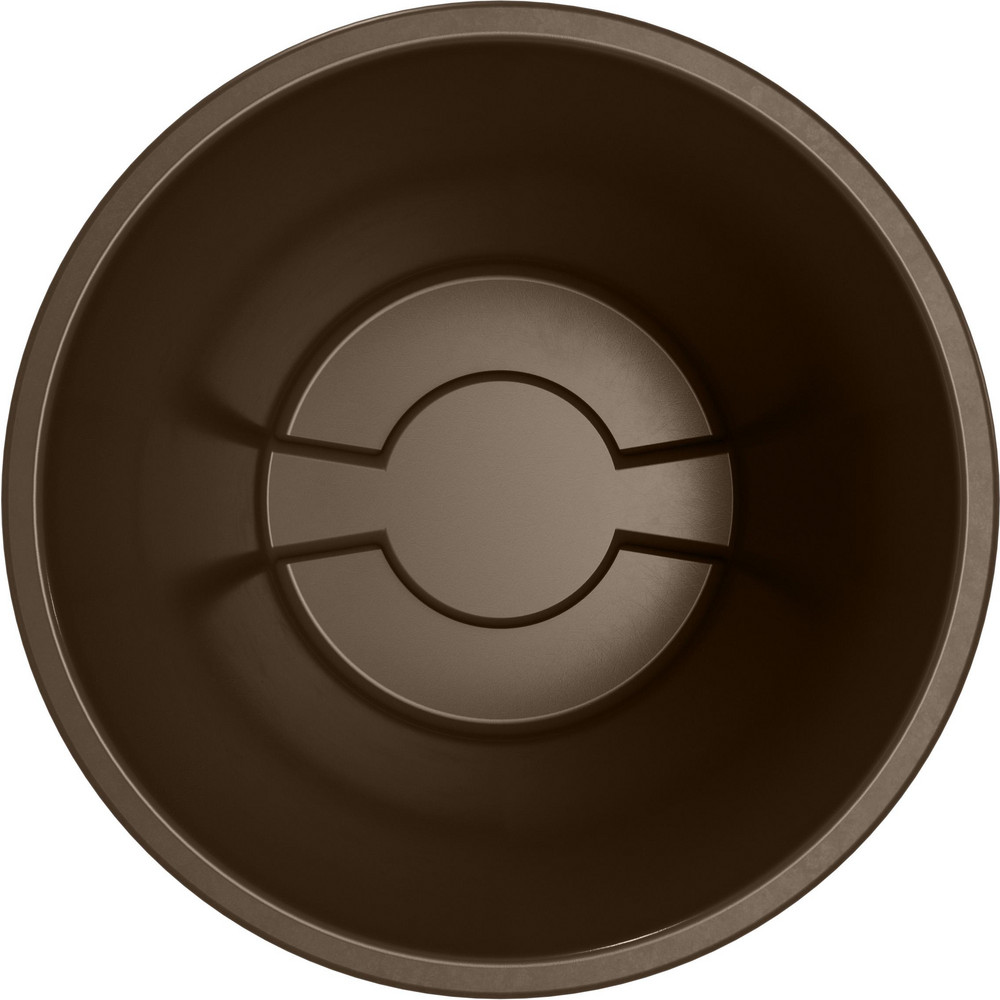 Carlisle Bronco™ 55 gal Round Trash Container, Brown - 84105501