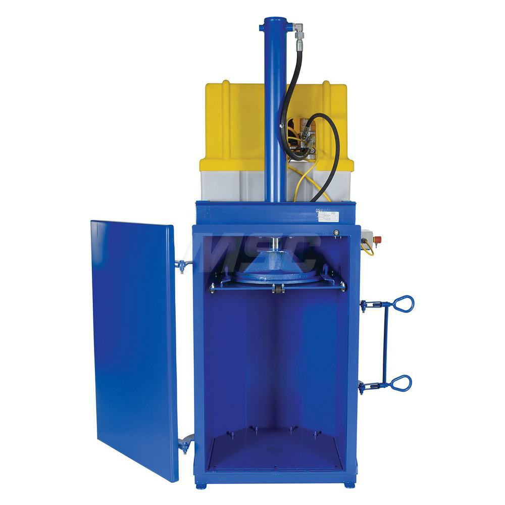 Vestil Trash Compactors & Crushers: Drum Crusher, 38000 lb, Drums Up to 55 Galllons - HDC-905-IDC/460V