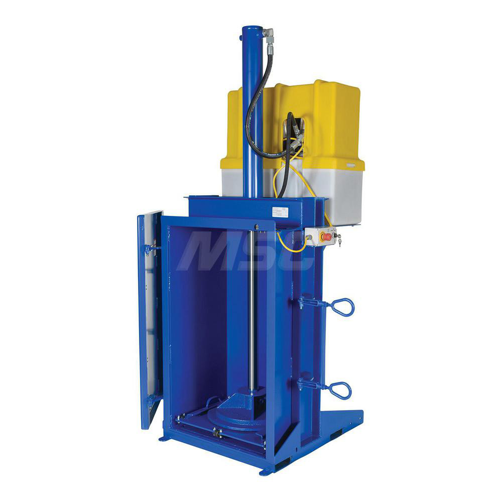 Vestil Trash Compactors & Crushers: Drum Crusher, 38000 lb, Drums Up to 55 Galllons - HDC-905-IDC/460V